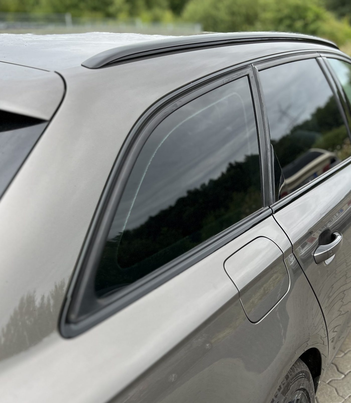 Chrome Delete Fensterleisten Schwarz Glanz