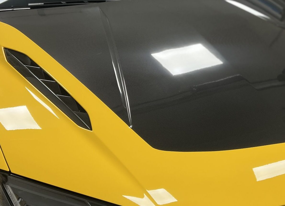 Carbon Spiegelkappen Folierung