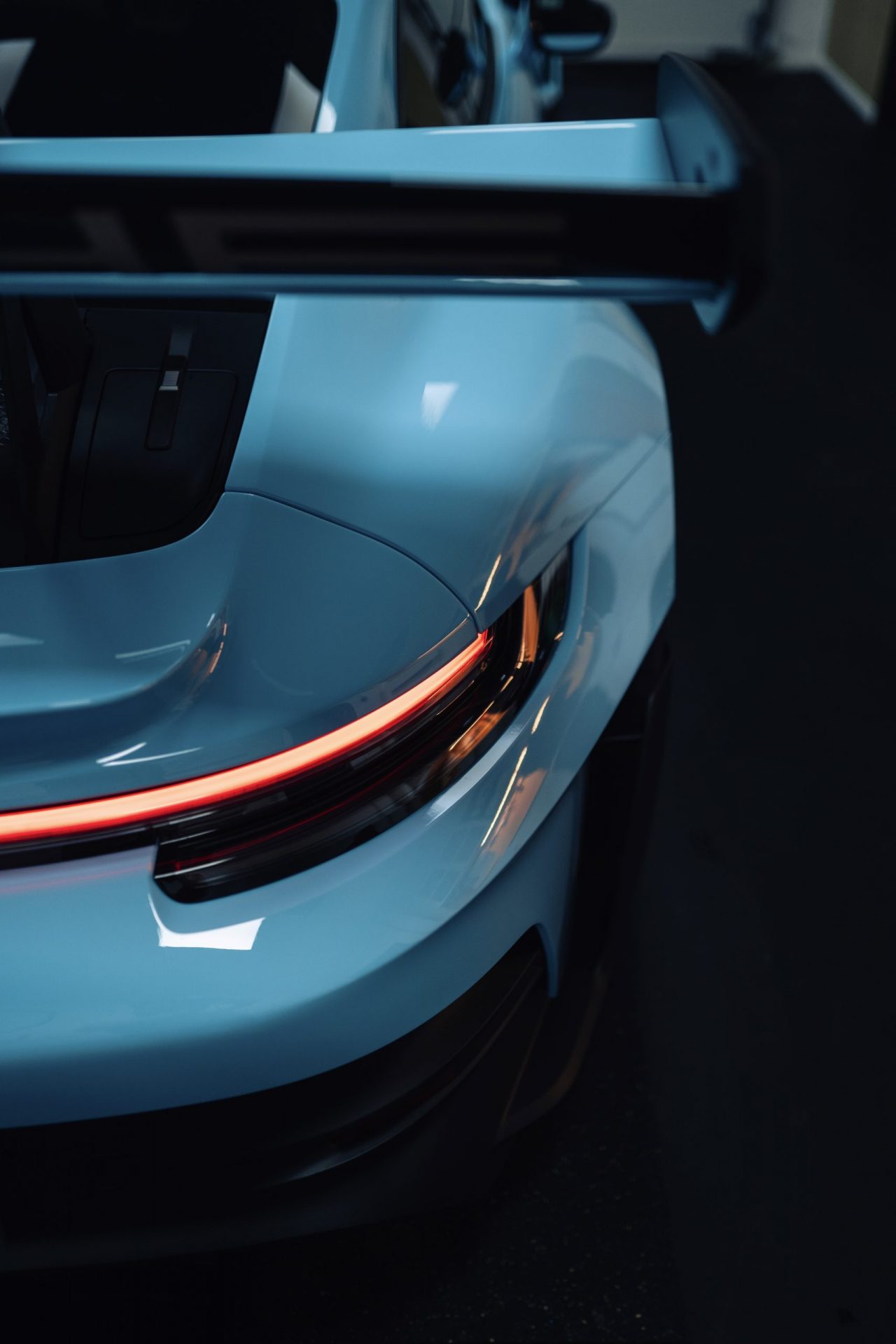 Frontscheibenaufkleber in Neodyme auf Porsche GT3 RS