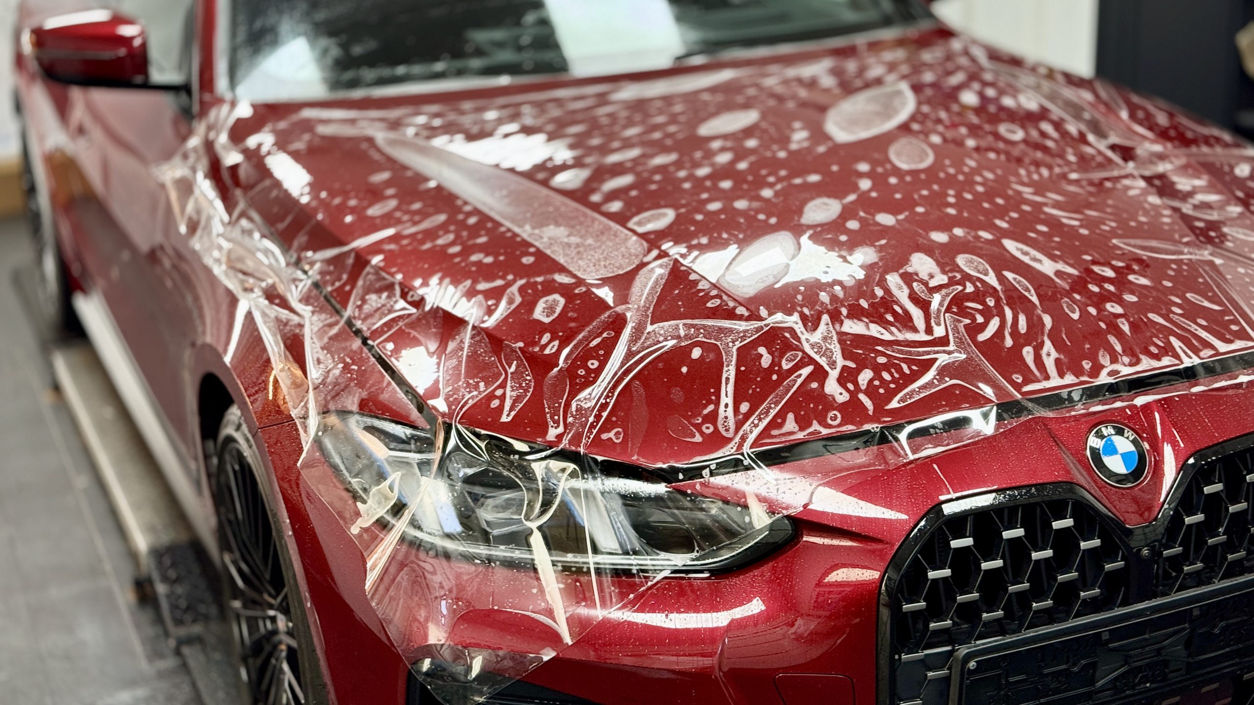 Lackschutzfolie Installation