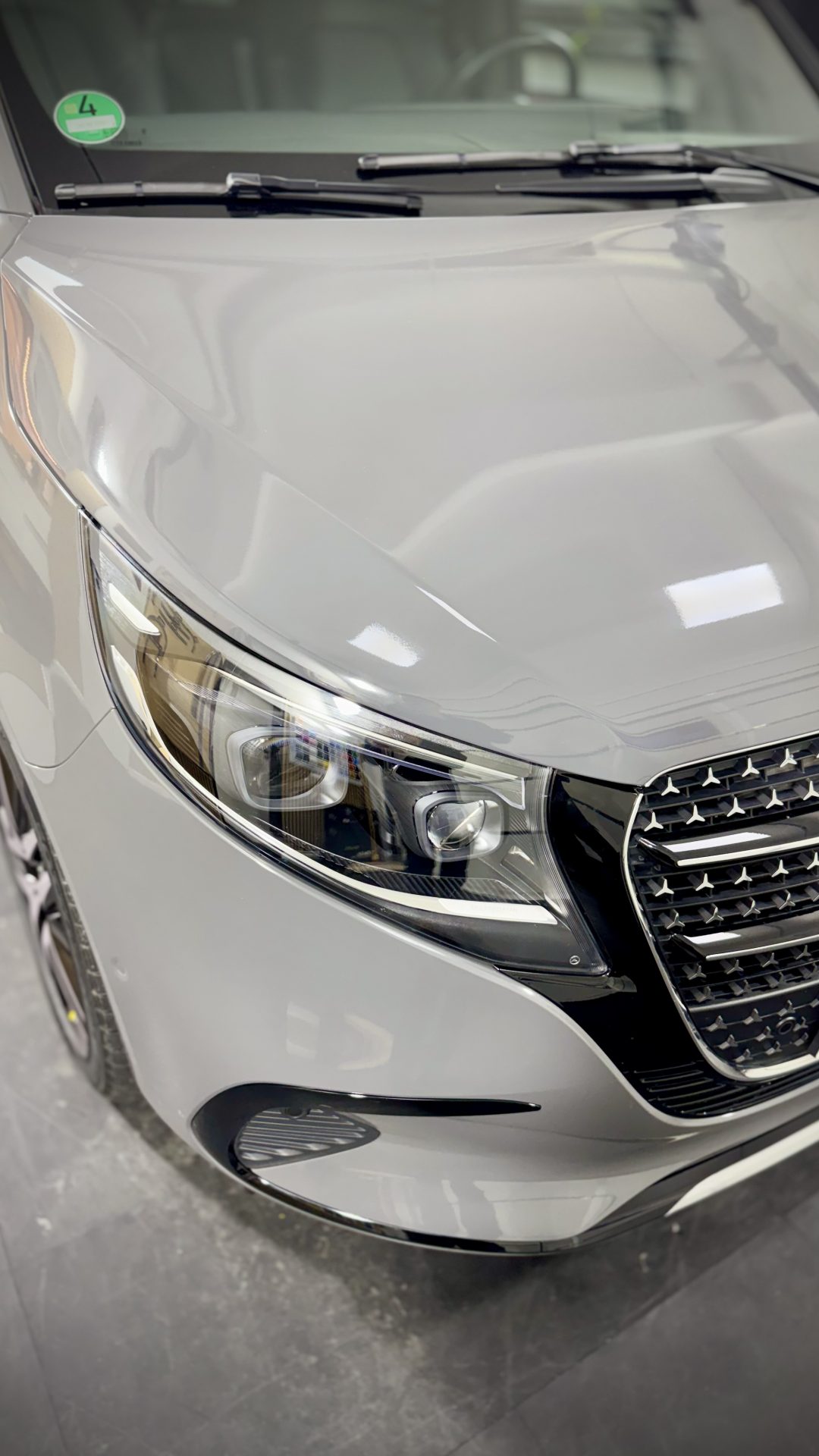 V-Klasse Frontstoßstange Folierung Detail