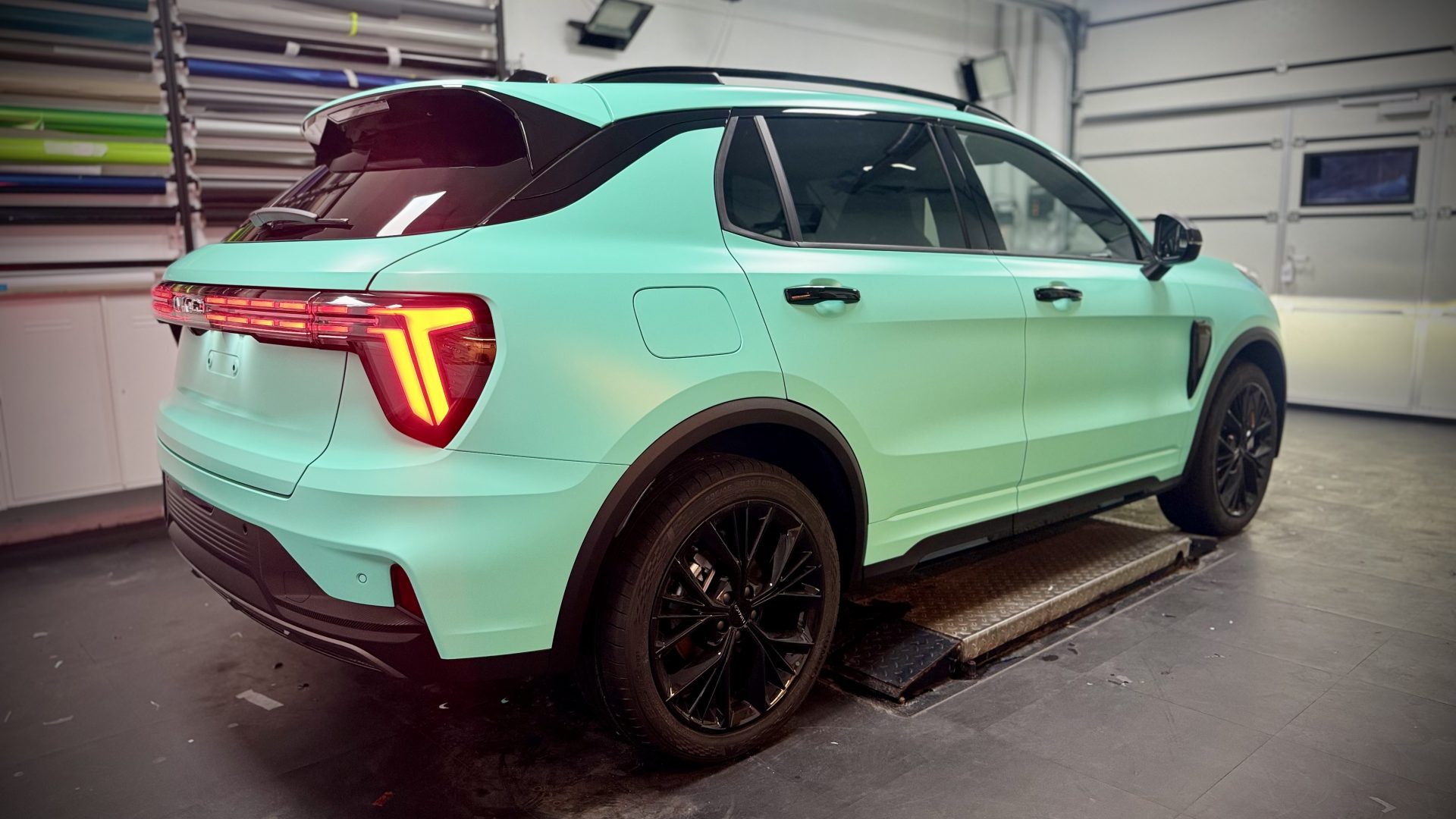 Seitenansicht Matt Mint Folierung